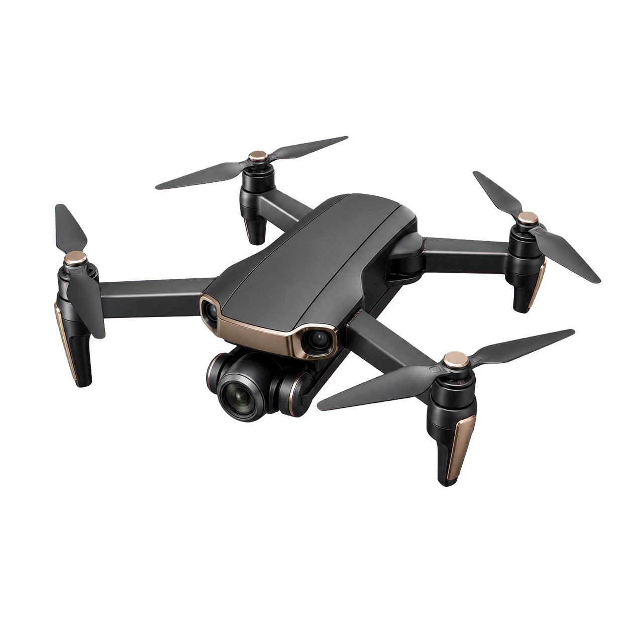 Skulpturel 3D-visualisering af en kameradrone